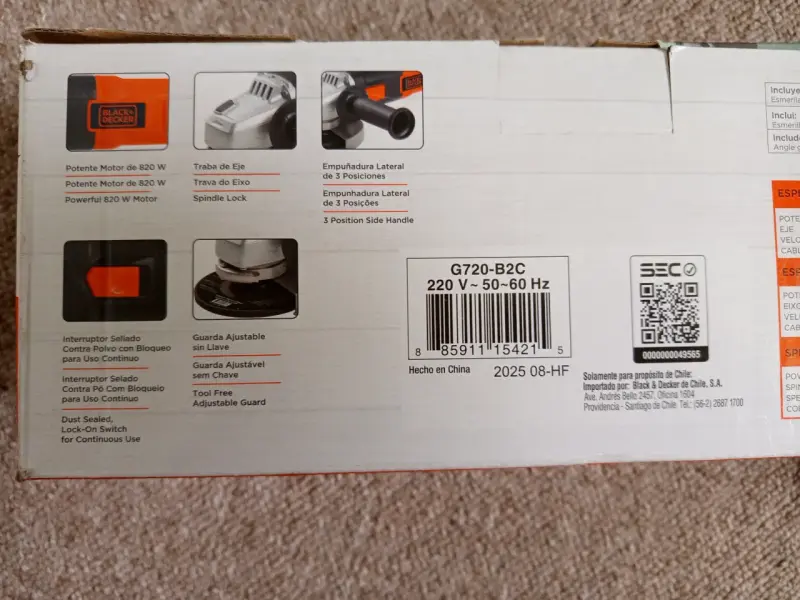 Esmeril angular Black Decker - 3