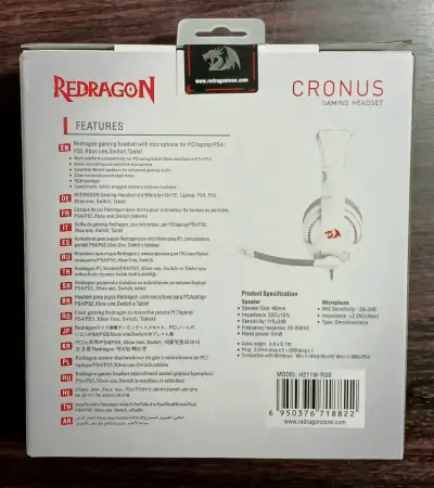 Auriculares gaming Redragon blancos - miniatura 2