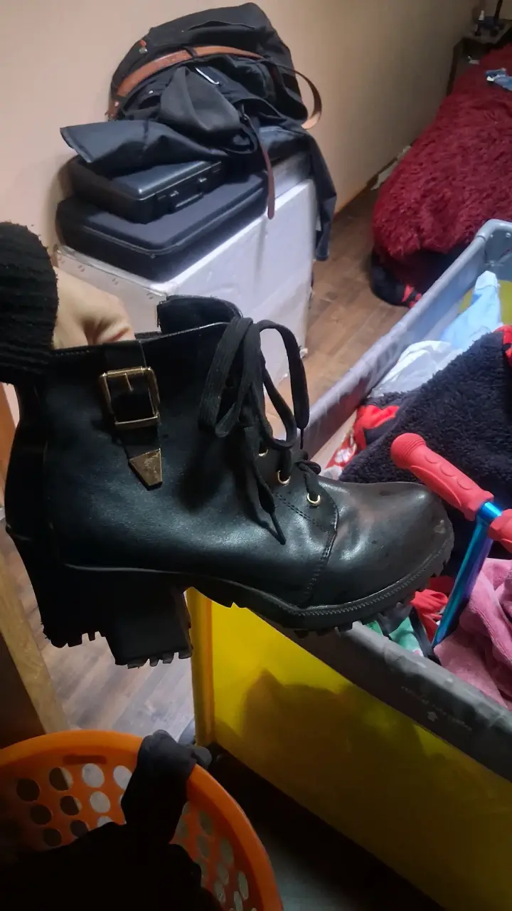 Botines de cuerina negro - 2