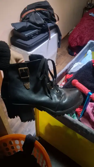 Botines de cuerina negro - miniatura 2