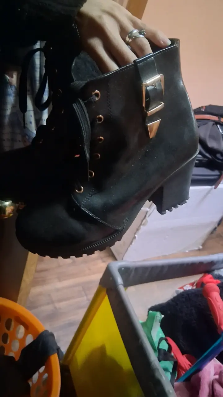 Botines de cuerina negro - 3