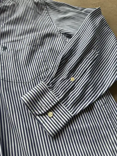 Polo - Camisa a rayas azul y blanca - miniatura 2