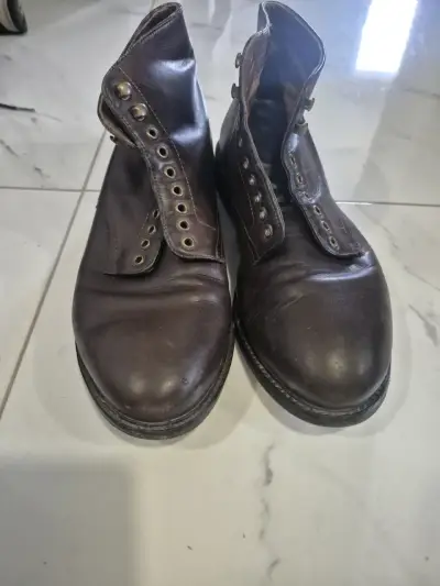 Botines de cuero café oscuro - miniatura 2