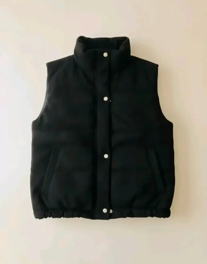 Chalqueta gamuza negro y beige - 2
