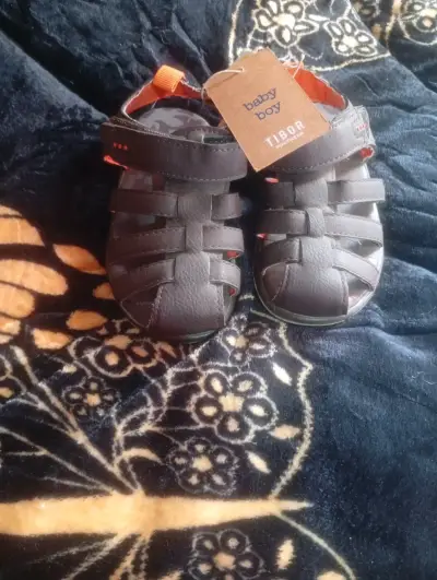 Sandalias de niño Tibor negras - miniatura 1