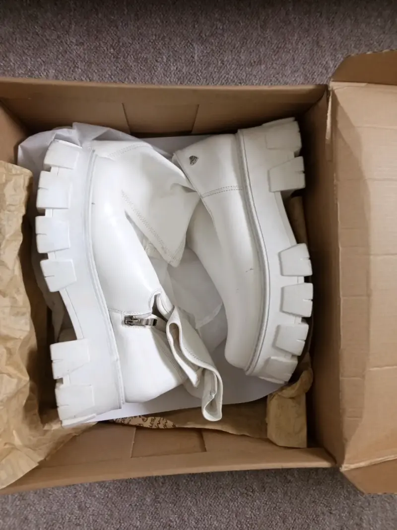 Botas blancas de plataforma c/Moran - 1