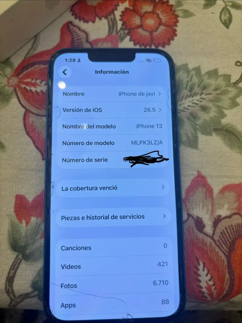 iPhone 13 -128 gb-azul - 2