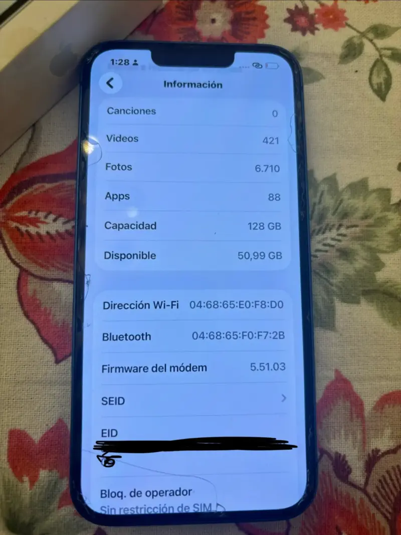 iPhone 13 -128 gb-azul - 3