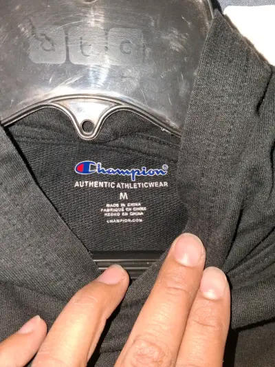 Polerón negro Champion - miniatura 4