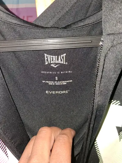 Polerón Everlast con capucha negro - miniatura 3