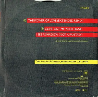 Disco vinilo Jennifer Rush - The Power of Love - miniatura 2