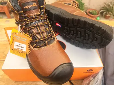 Botas de seguridad maxwork marrón - miniatura 2