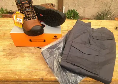 Botas de seguridad maxwork marrón - miniatura 3