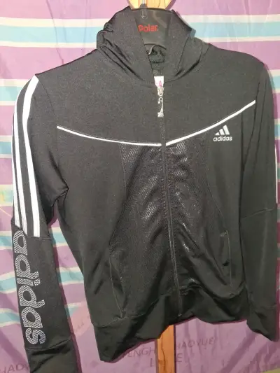 Chaqueta deportiva negra Adidas - miniatura 1