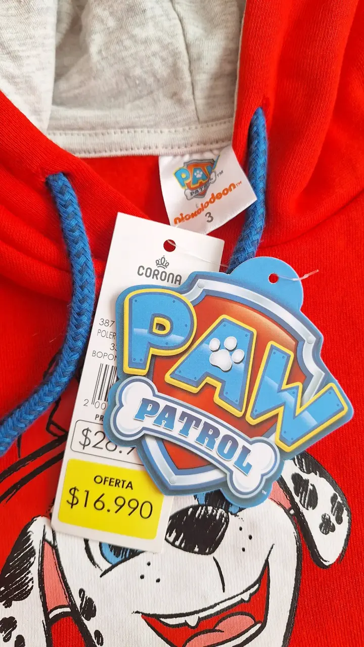 Polerón Paw Patrol rojo para niño - 3