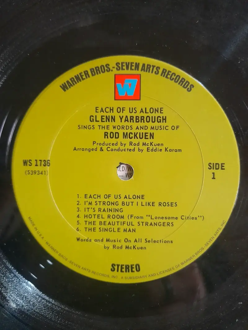 Vinilo Glenn Yarbrough - Each of Us Alone - 4