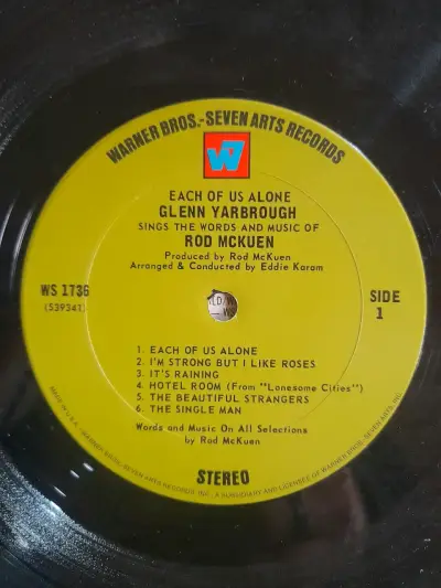 Vinilo Glenn Yarbrough - Each of Us Alone - miniatura 4