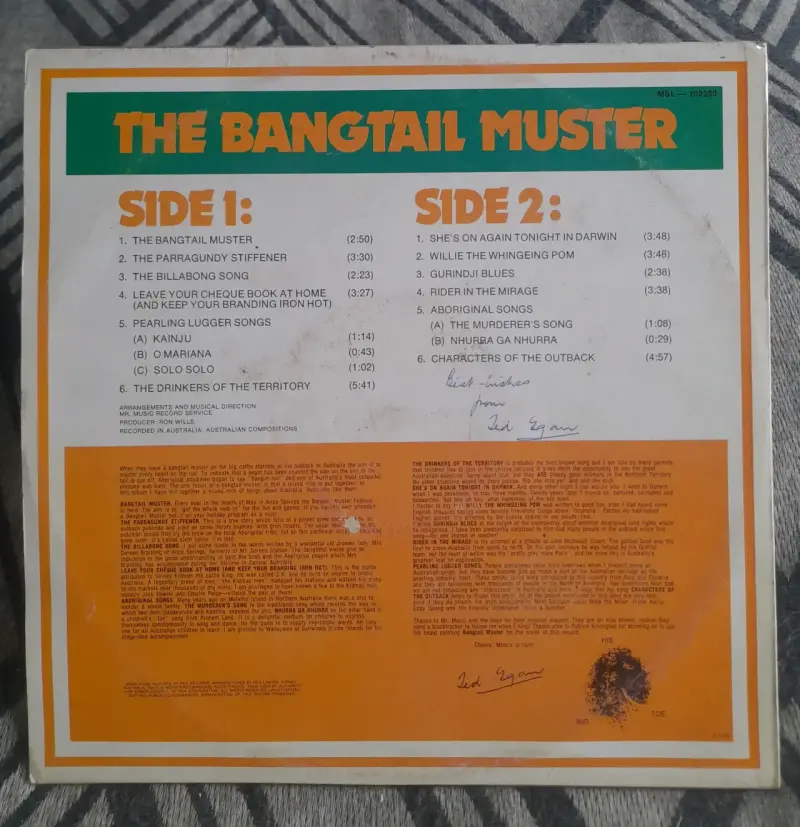 Vinilo The Bangtail Muster - Ted Egan - 2