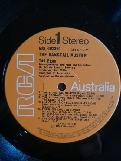 Vinilo The Bangtail Muster - Ted Egan - miniatura 4