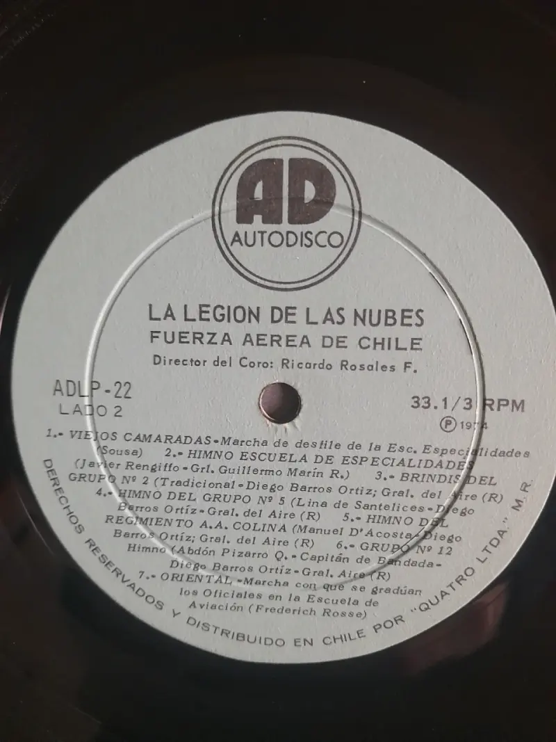 Vinilo La Legión de las Nubes FACH - 4