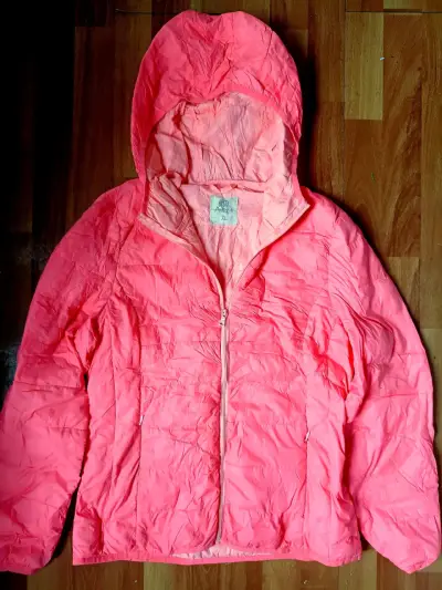 Chaqueta impermeable naranja flúor - miniatura 1