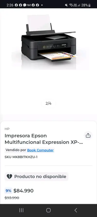 Impresora Epson XP-2101 WiFi - miniatura 2