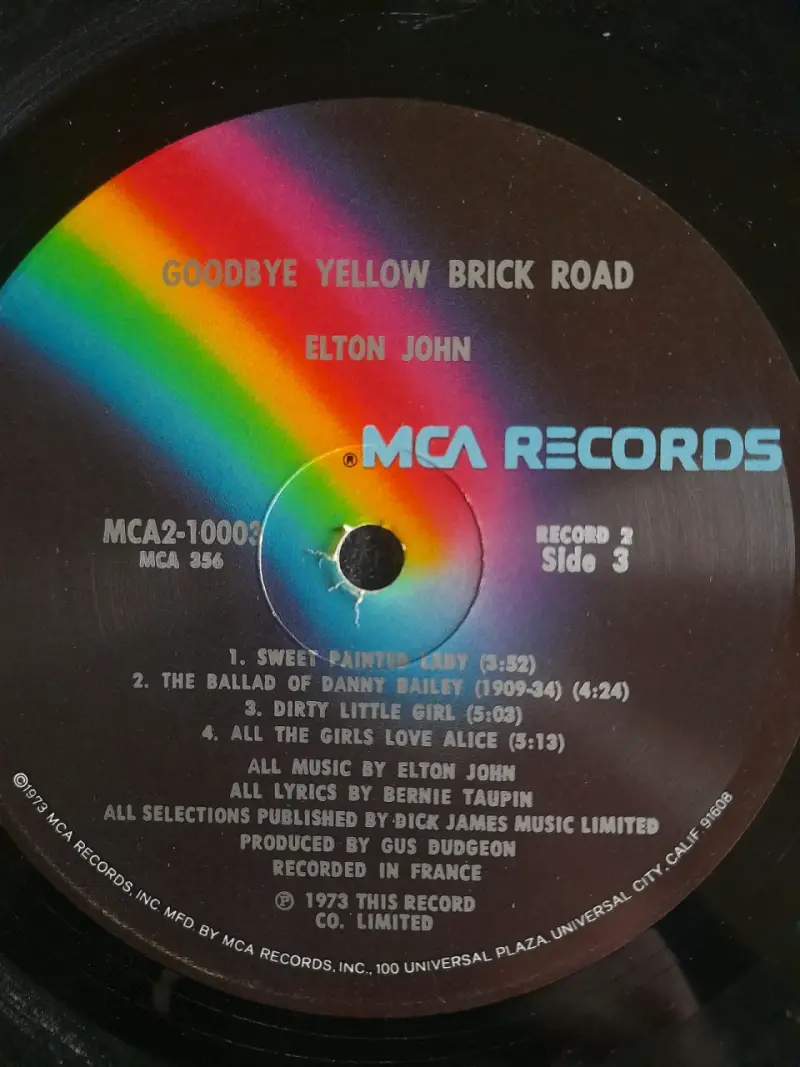 vinilo Elton John - 'Goodbye Yellow Brick Road' - 2