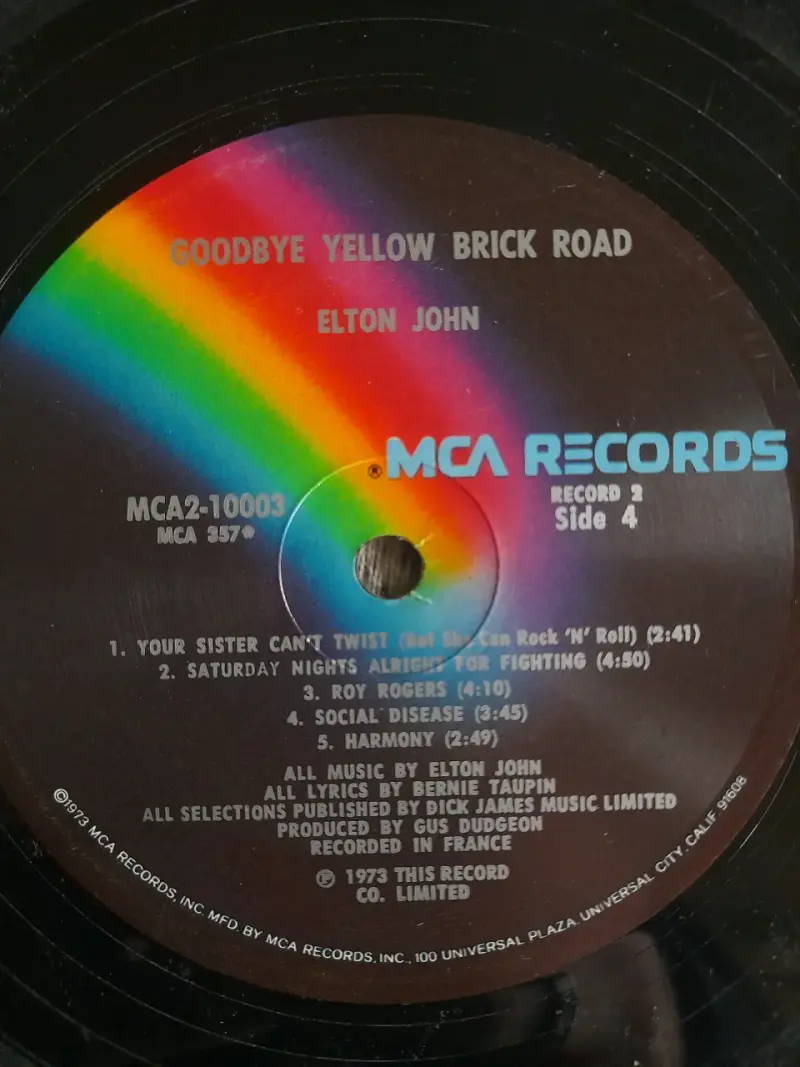 vinilo Elton John - 'Goodbye Yellow Brick Road' - 3