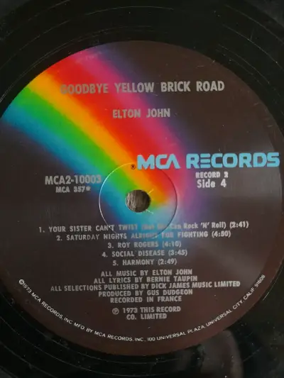 vinilo Elton John - 'Goodbye Yellow Brick Road' - miniatura 3