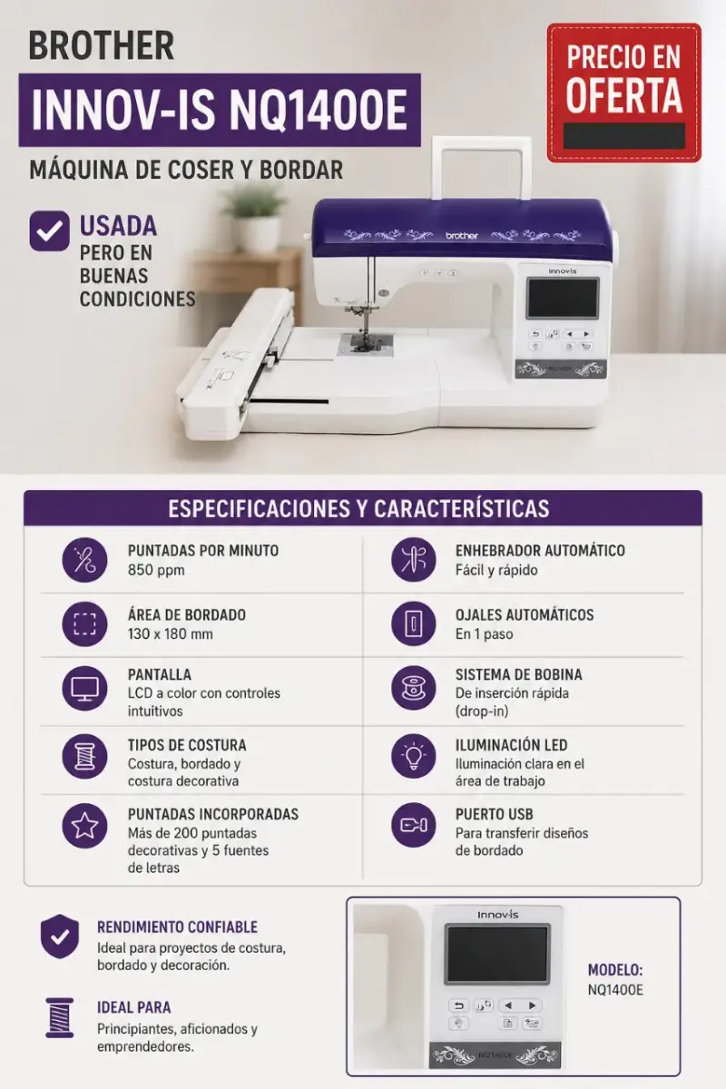 Máquina de Coser y Bordar Brother - 3