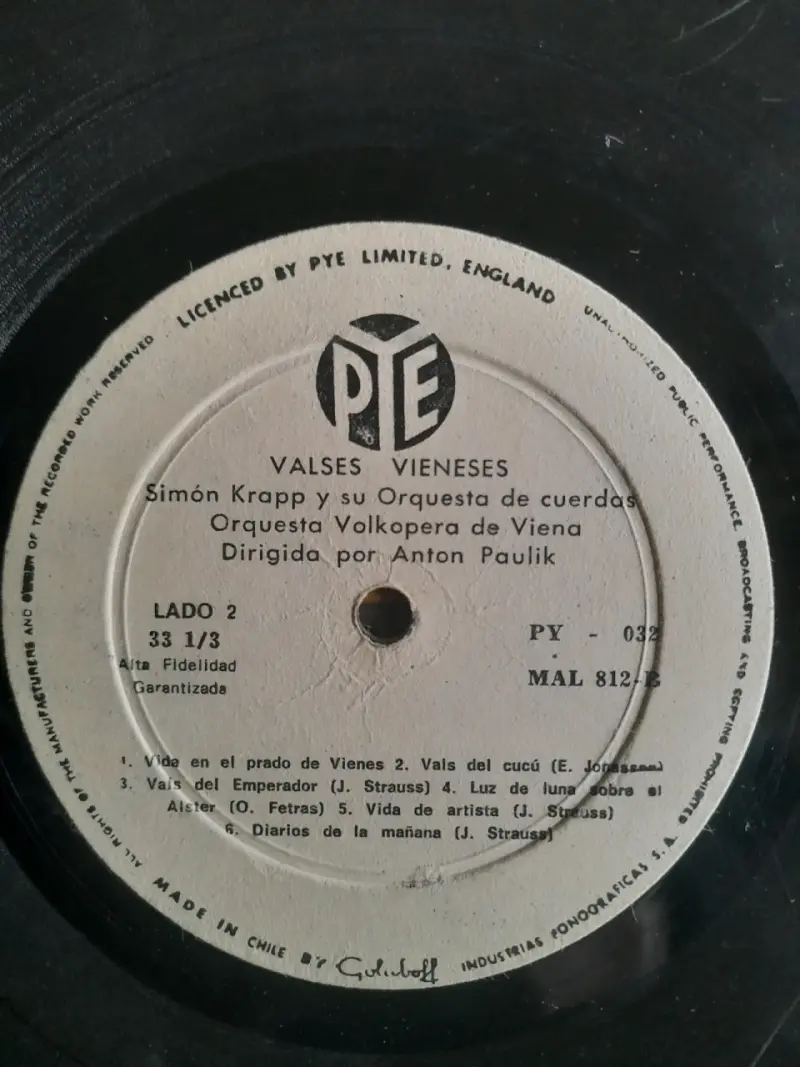 Vinilo Valses Vieneses - 3