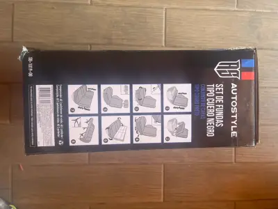 Juego de fundas para asientos negro - miniatura 2