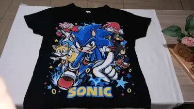 Polera negra Sonic estampada - miniatura 1
