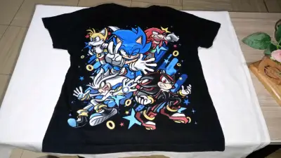 Polera negra Sonic estampada - miniatura 2