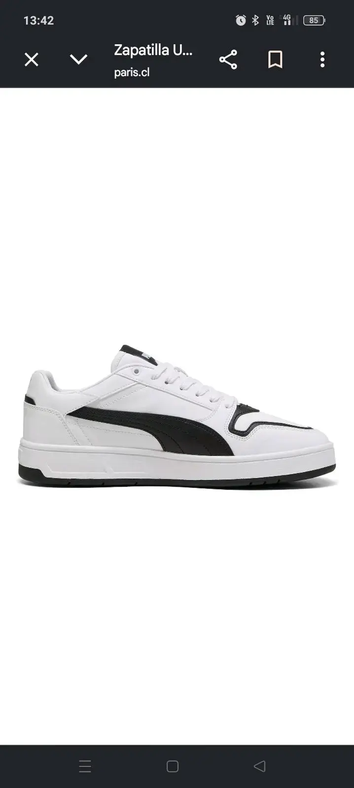 Zapatillas deportivas blancas y negras - 2