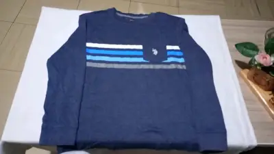 Polera azul con rayas - miniatura 1