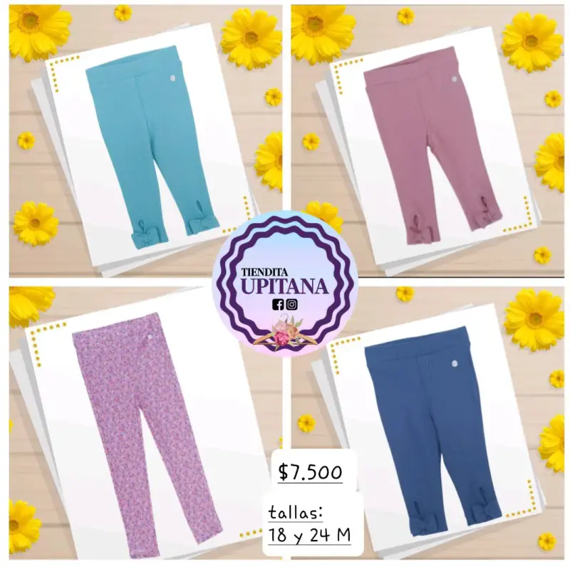 Leggings para niñas varios colores