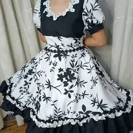 Vestido blanco con estampado floral - 2