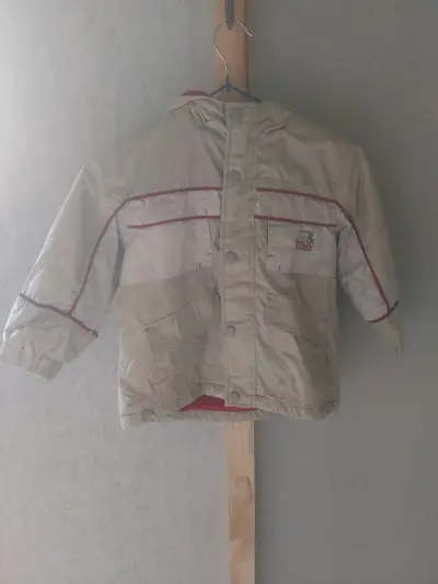 Chaqueta infantil gris y verde - miniatura 2