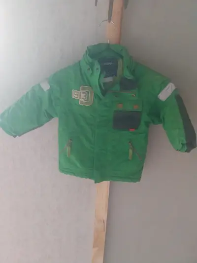 Chaqueta infantil gris y verde - miniatura 5