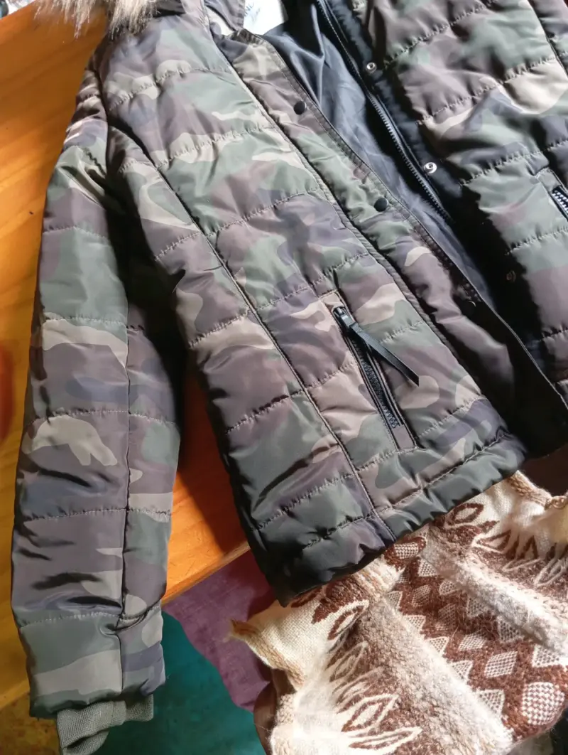Parka camuflaje con capucha - 3