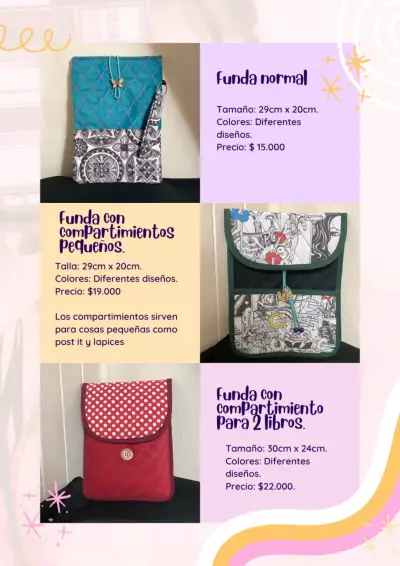 Funda de libros con compartimentos - miniatura 1