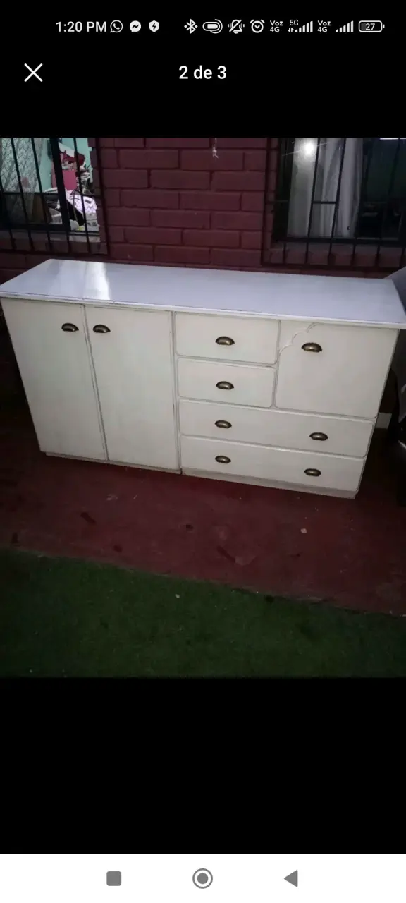 Mueble de almacenaje blanco