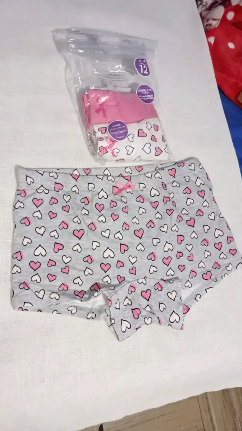 Pack pantys teens corazones