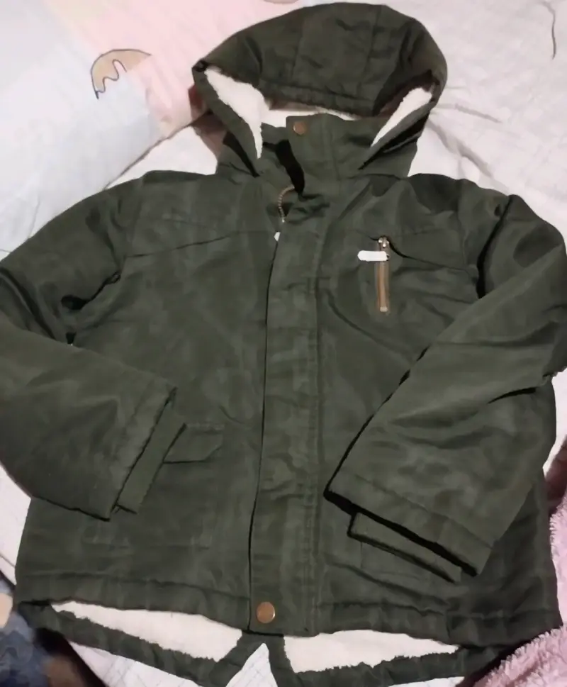 Parka verde con capucha - 2