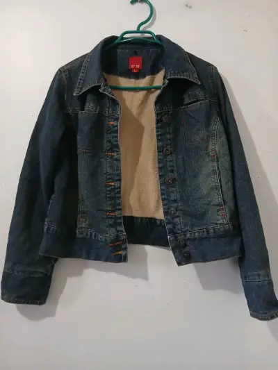 Chaqueta de mezclilla azul - miniatura 1