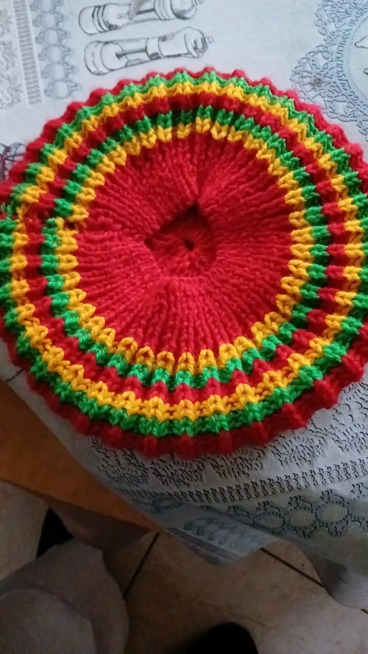 Gorro tejido colorido boinas - 2