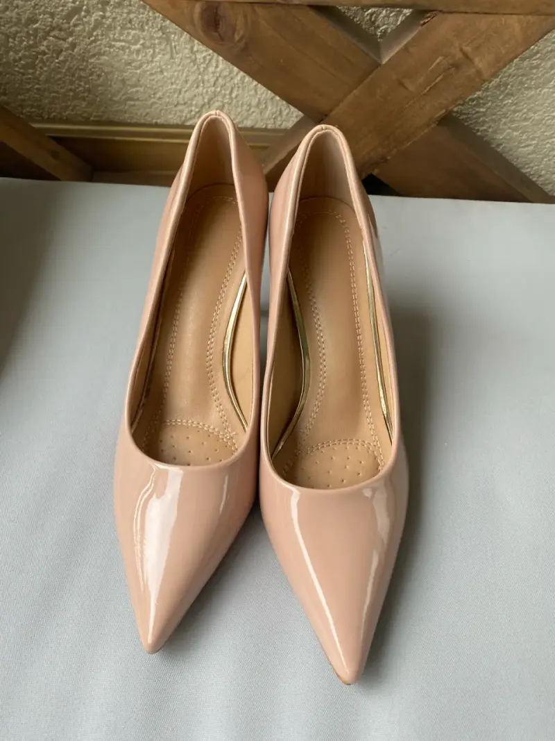 Zapatos de tacón beige - 4