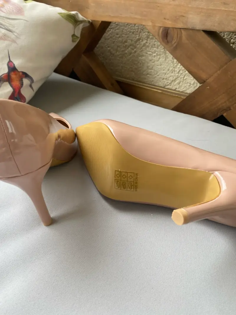 Zapatos de tacón beige - 6