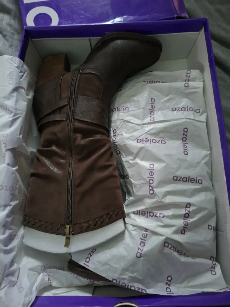 Botas altas marrones con hebillas - 5